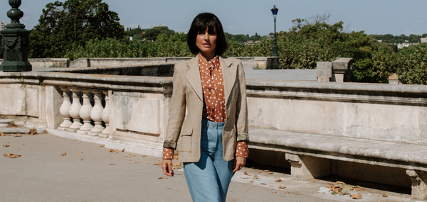 A fresh take on tailoring: the Manhattan Jacket paired with the Scala polka-dot shirt.