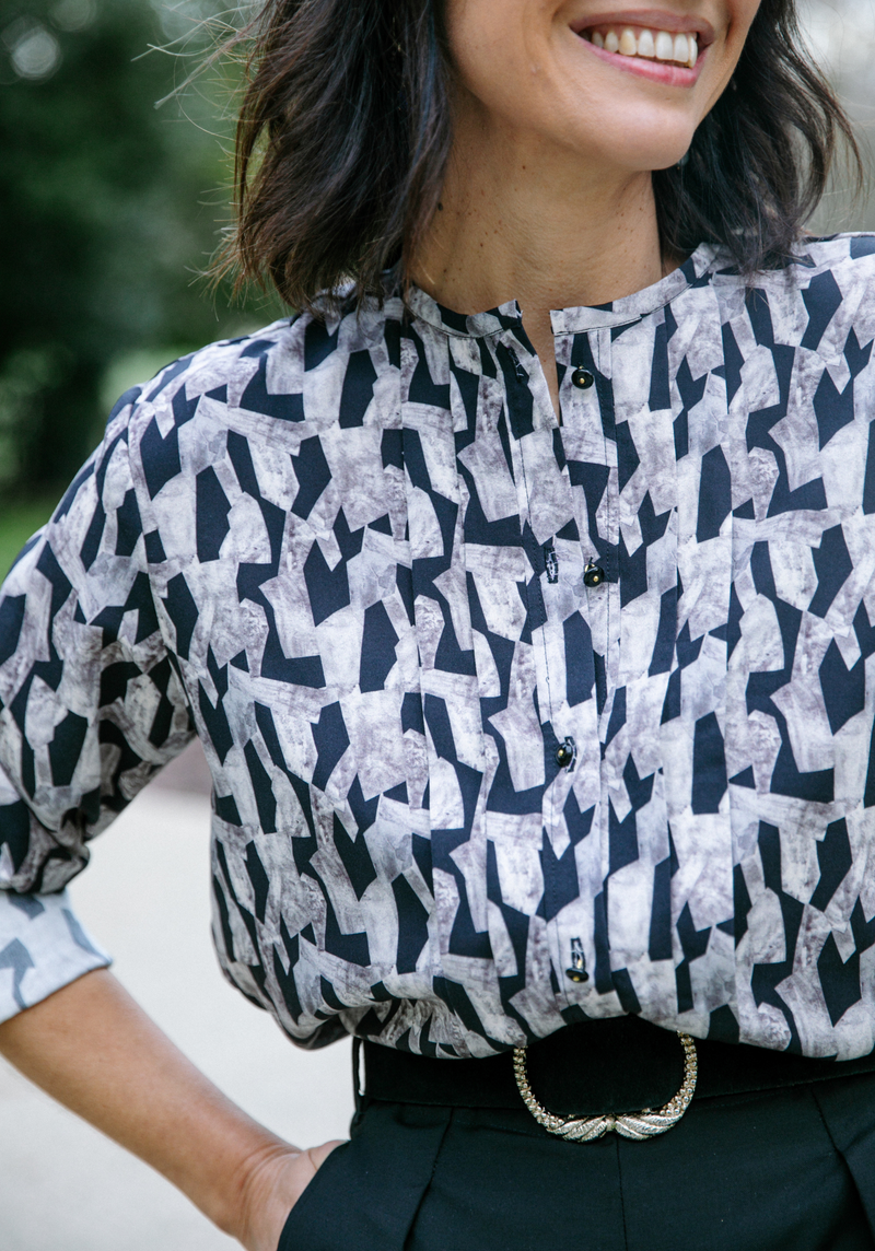 Pietra printed viscose poplin fabric - Various colors