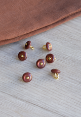 Candied chestnut Wink Sewing Button with shaft 10 mm