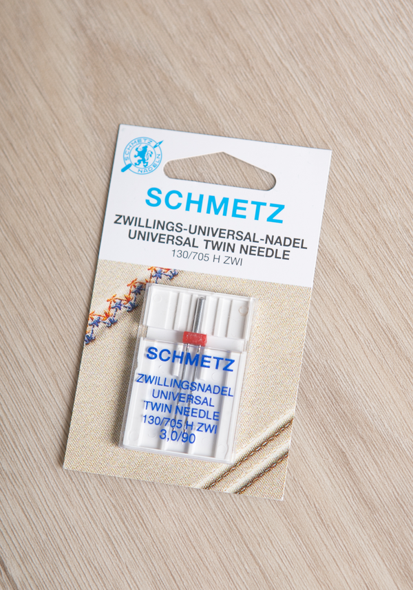 SCHMETZ 3.0/90 Universal Twin Needle – Precise Double Sewing