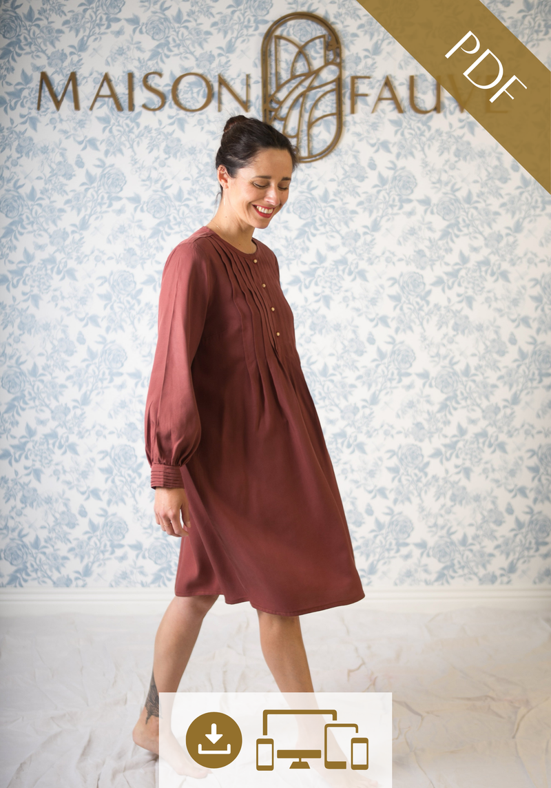Atlas Shirt Dress PDF Sewing Pattern (A0, A4 and US letter) – Maison Fauve  UK