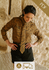 Free sewing pattern JACKY tie / Downloadable PDF