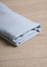 Plain viscose twill fabric Smoky Blue - by 10 cm