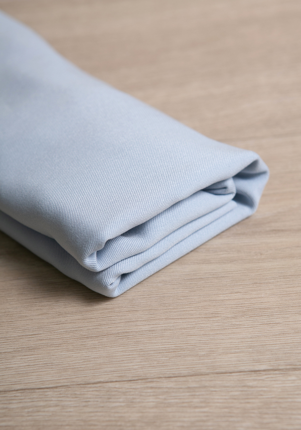 Plain viscose twill fabric - by 10 cm