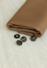 Hazelnut wool fabric - per 10cm