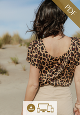 Cicadella Blouse PDF Sewing Pattern (A0, A4 and US letter, videoprojection)