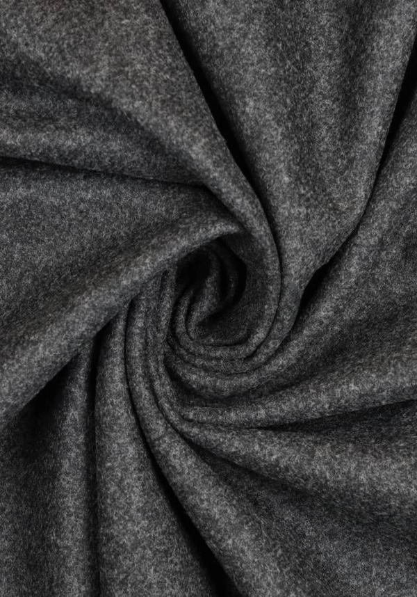 Grey Wool Drape Fabric- by 10 cm