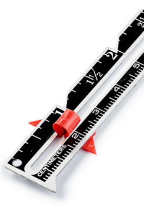 12.5 cm metal dressmaker gauge