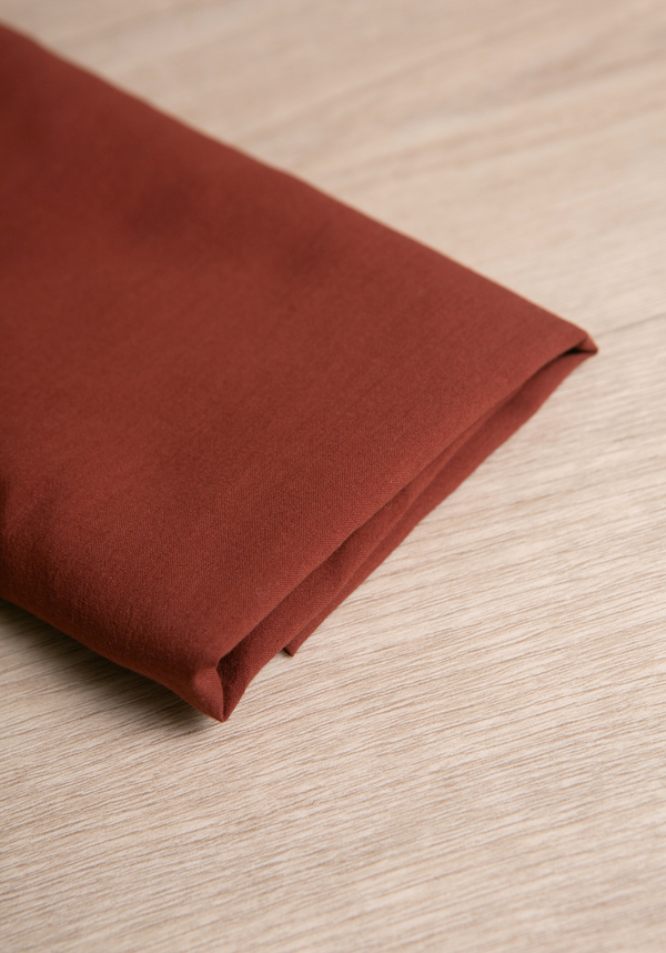 Chocolat Cotton Voile Fabric - by 10 cm