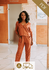 Faye Jumpsuit / Dress PDF Sewing Pattern  (A4, A3, A0 and US letter)