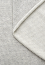 Lightweight sweatshirt fabric – heather light grey 100% cotton jersey
