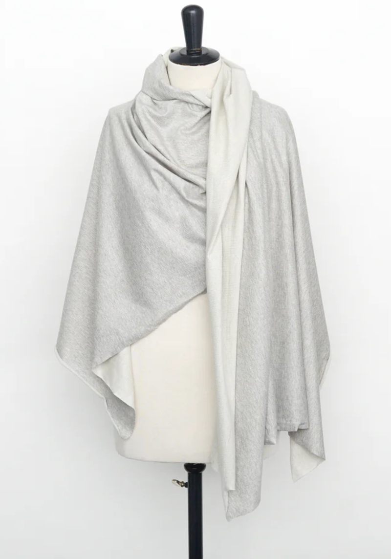 Lightweight sweatshirt fabric – heather light grey 100% cotton jersey