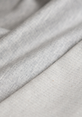 Lightweight sweatshirt fabric – heather light grey 100% cotton jersey