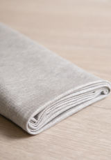Lightweight sweatshirt fabric – heather light grey 100% cotton jersey