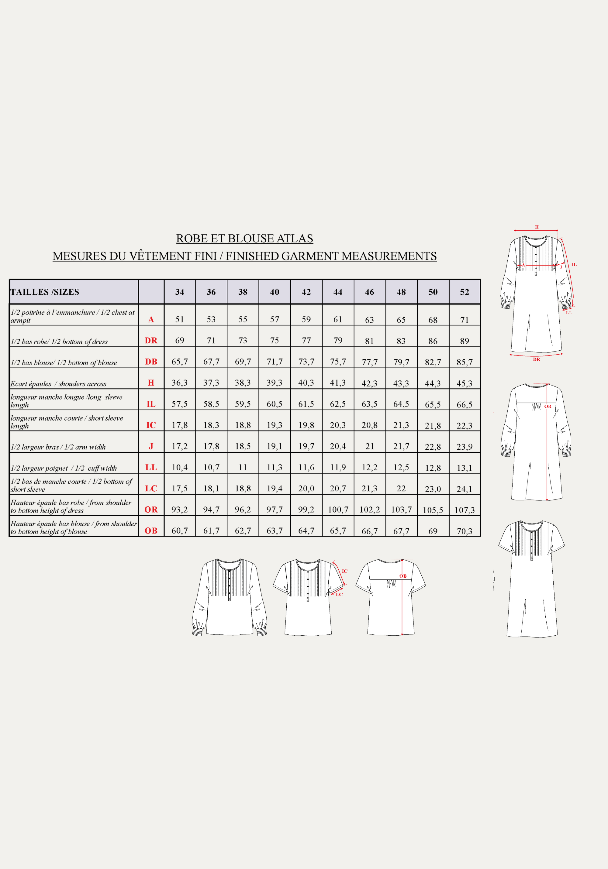 Atlas Shirt Dress PDF Sewing Pattern (A0, A4 and US letter) – Maison ...