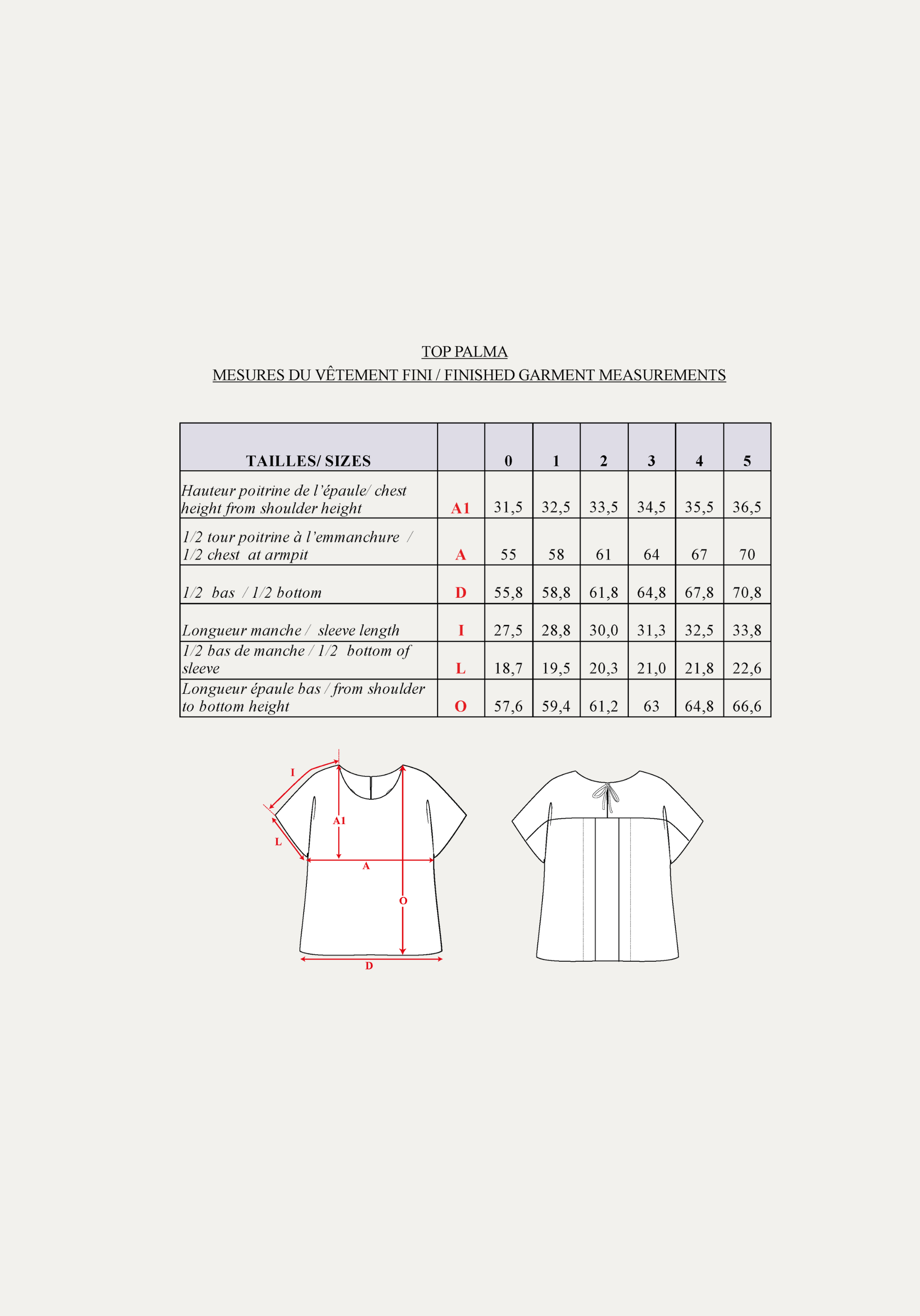 Palma Top Paper Sewing Pattern (Special Beginner) – Maison Fauve UK