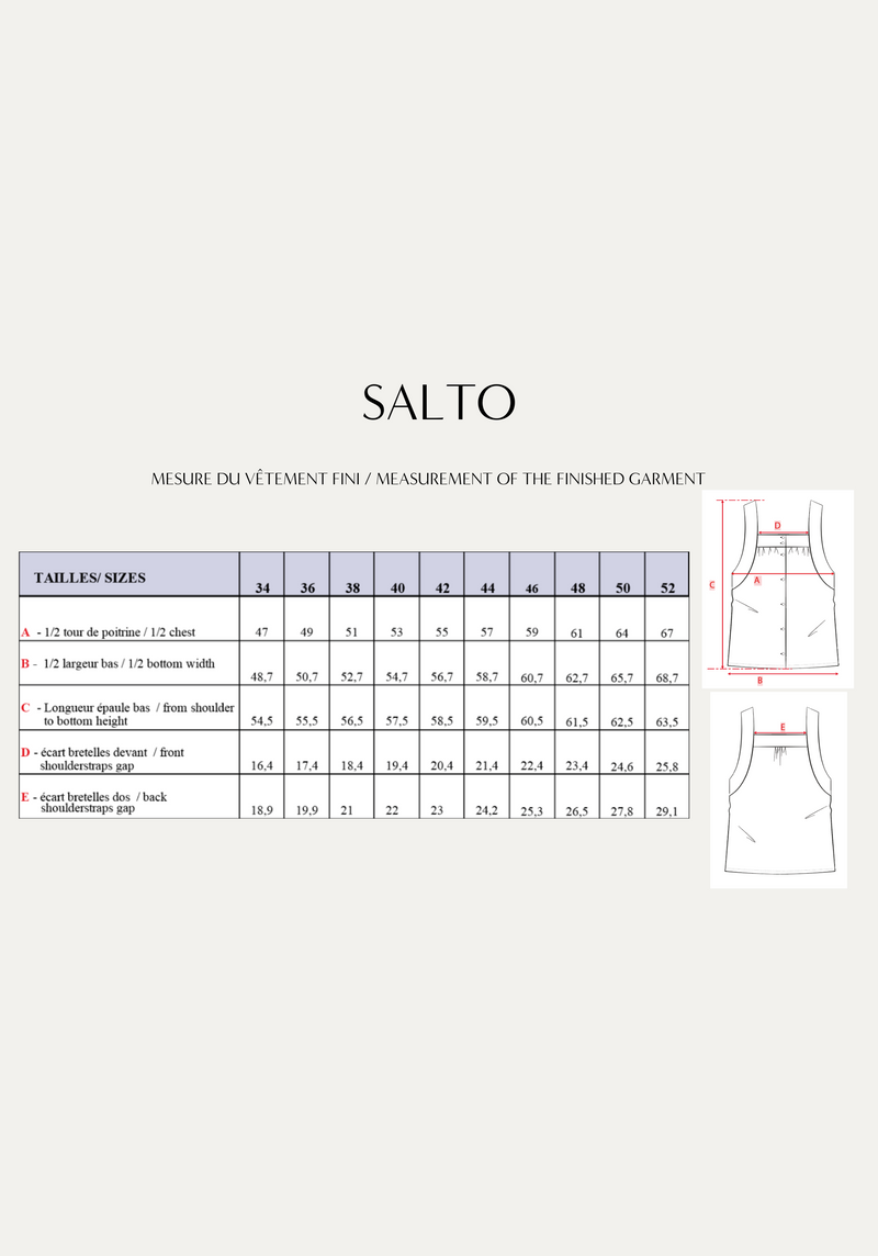 Salto Top Paper Sewing Pattern – Maison Fauve UK