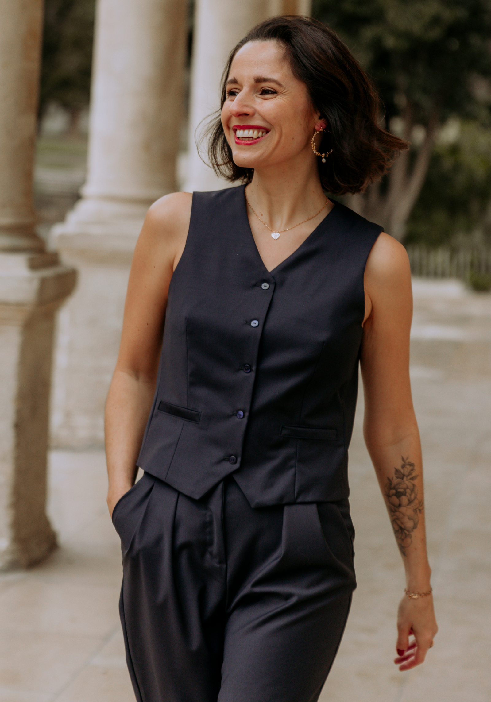 Pompon waistcoat pattern / Free PDF pattern – Maison Fauve UK pompon-waistcoat-pattern-free-pdf-pattern-maison-fauve-uk