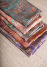 Ghost Flower - printed viscose poplin fabric - Various colours