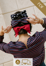 Free bow clip sewing pattern / Downloadable PDF