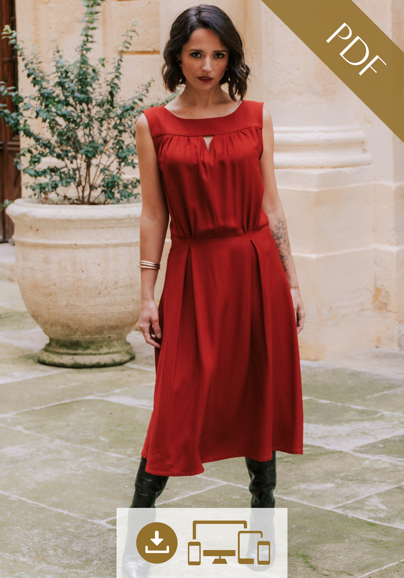 Haut Vol Dress PDF Pattern (A0, A3, A4 and US letter) – Maison Fauve UK