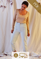 Hussard Jeans PDF Sewing Pattern (A0, A4 and US letter)