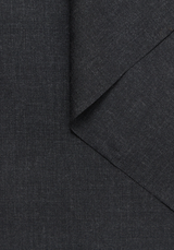 Anthracite woollen suiting fabric - by 10 cm