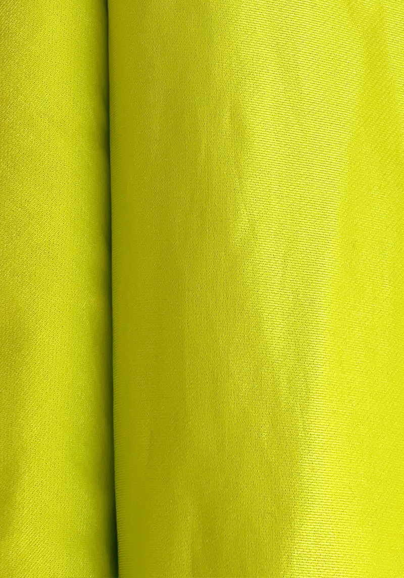 Yellow Sulfure Lyocell Lamé Twill Fabric  - per 10 cm