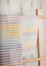 Tweed jacquard sorbet Fabric - by 10 cm