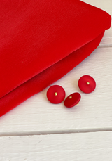 Rouge Passion Wink Matte Sewing Button 12 and 15 mm