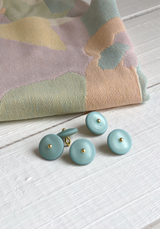 Mint Wink Matte Sewing Button 12 and 15 mm