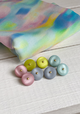 Mint Wink Matte Sewing Button 12 and 15 mm