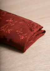 Lily Acajou Viscose Jacquard Fabric - By 10 cm