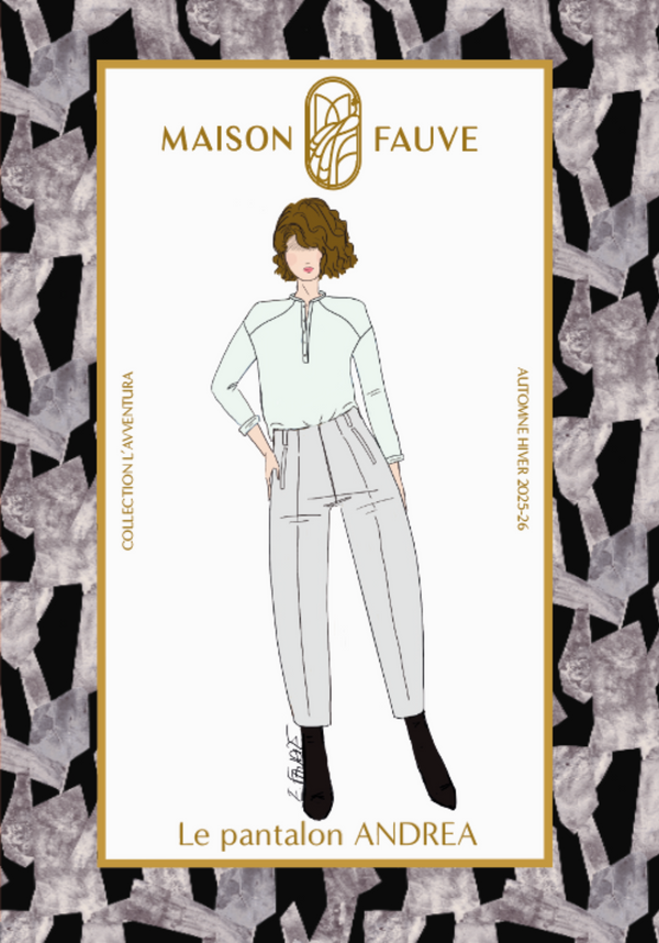 Andrea Trousers Sewing Pattern - Paper Pattern