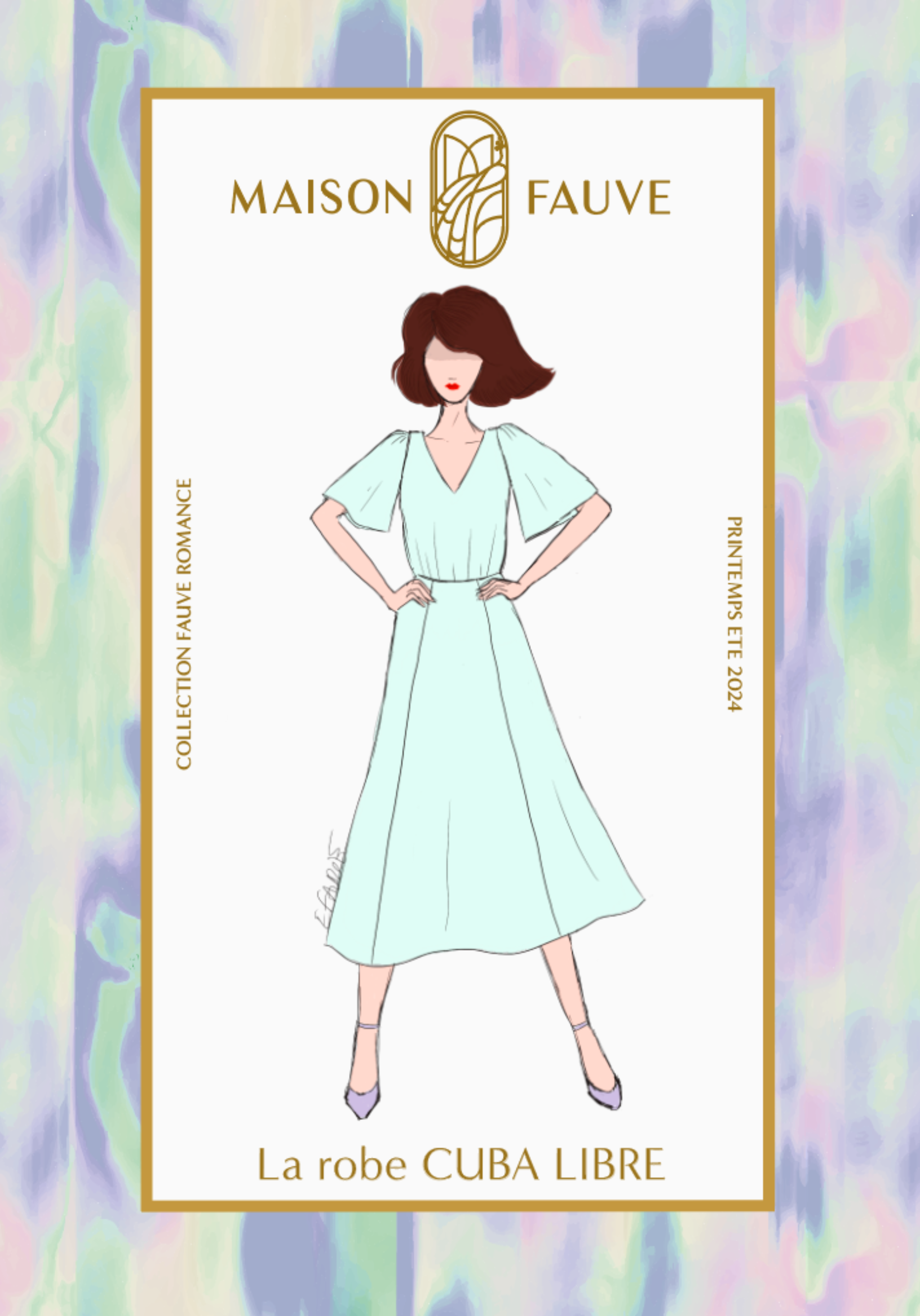 Cuba Libre Dress Paper Sewing Pattern – Maison Fauve UK