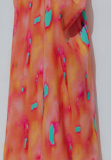 Solaris Ultra Orange Viscose Poplin Fabric - by 10 cm