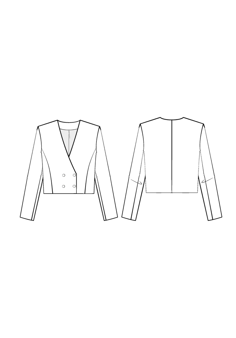 Damas Jacket Sewing Pattern - Paper Pattern