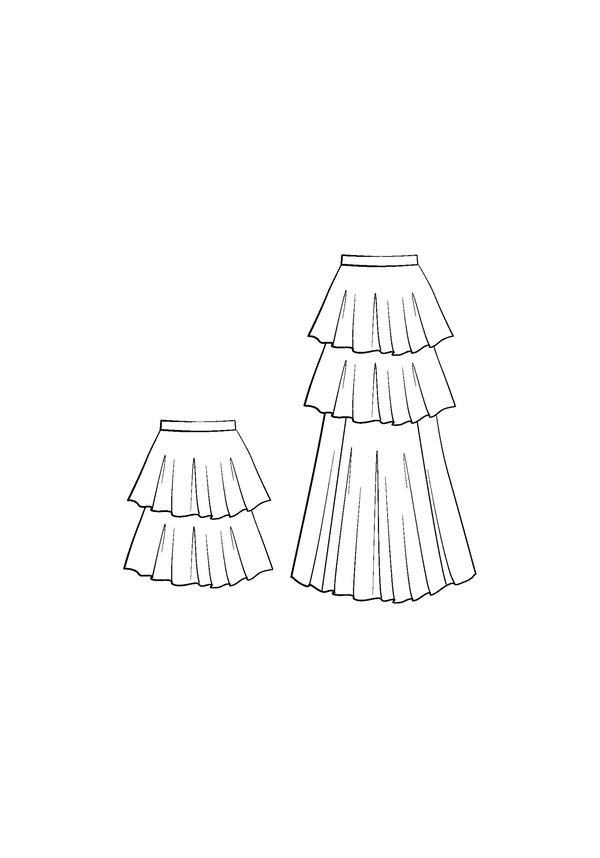 Highland skirt PDF Sewing Pattern