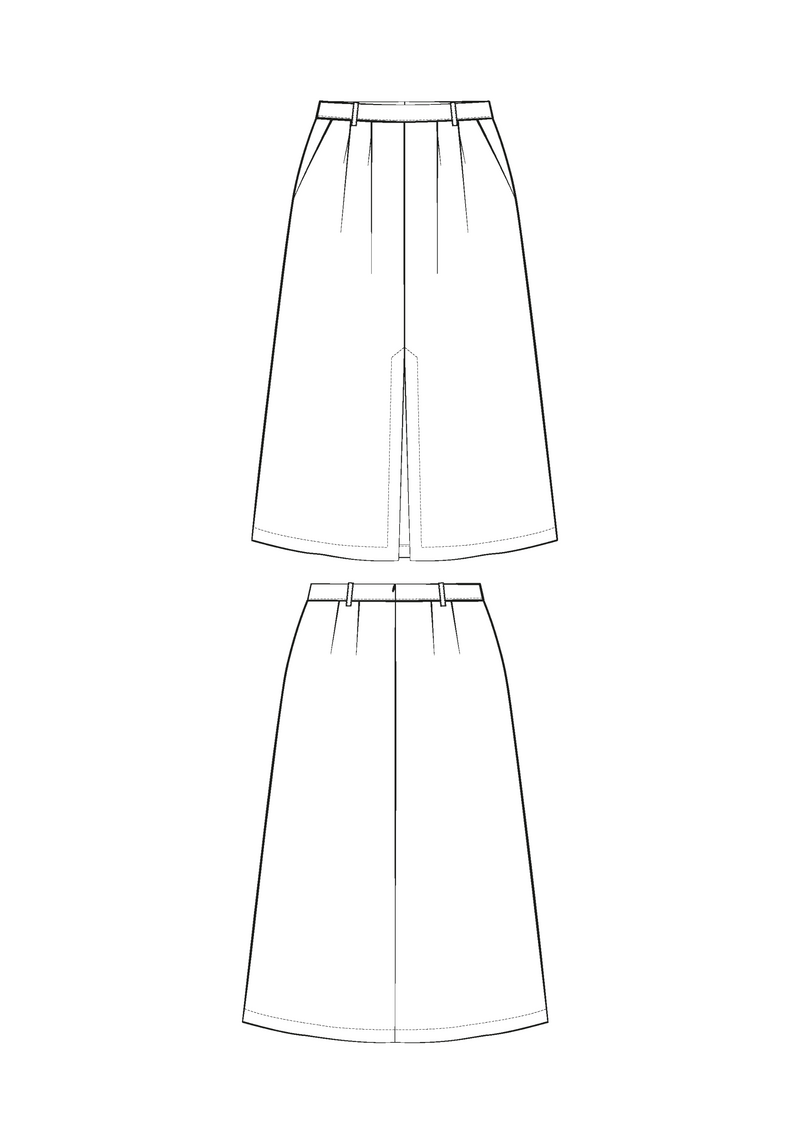 Silvana Skirt Sewing Pattern - Paper Pattern
