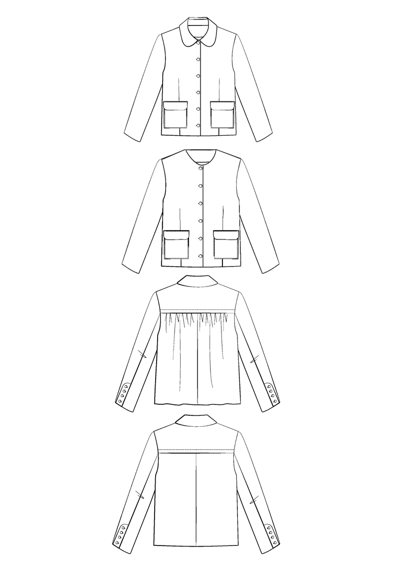 Calypso jacket Paper sewing pattern