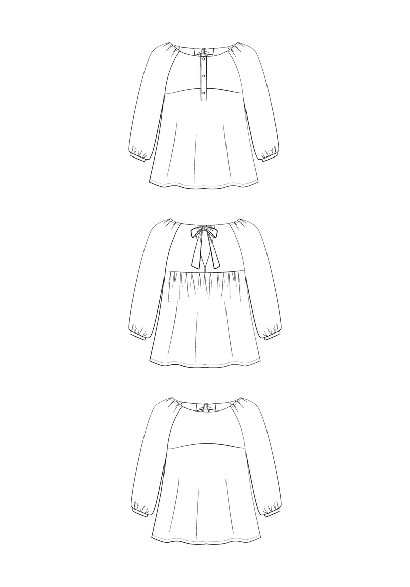 Hespéride Blouse Sewing Pattern - Paper Pattern