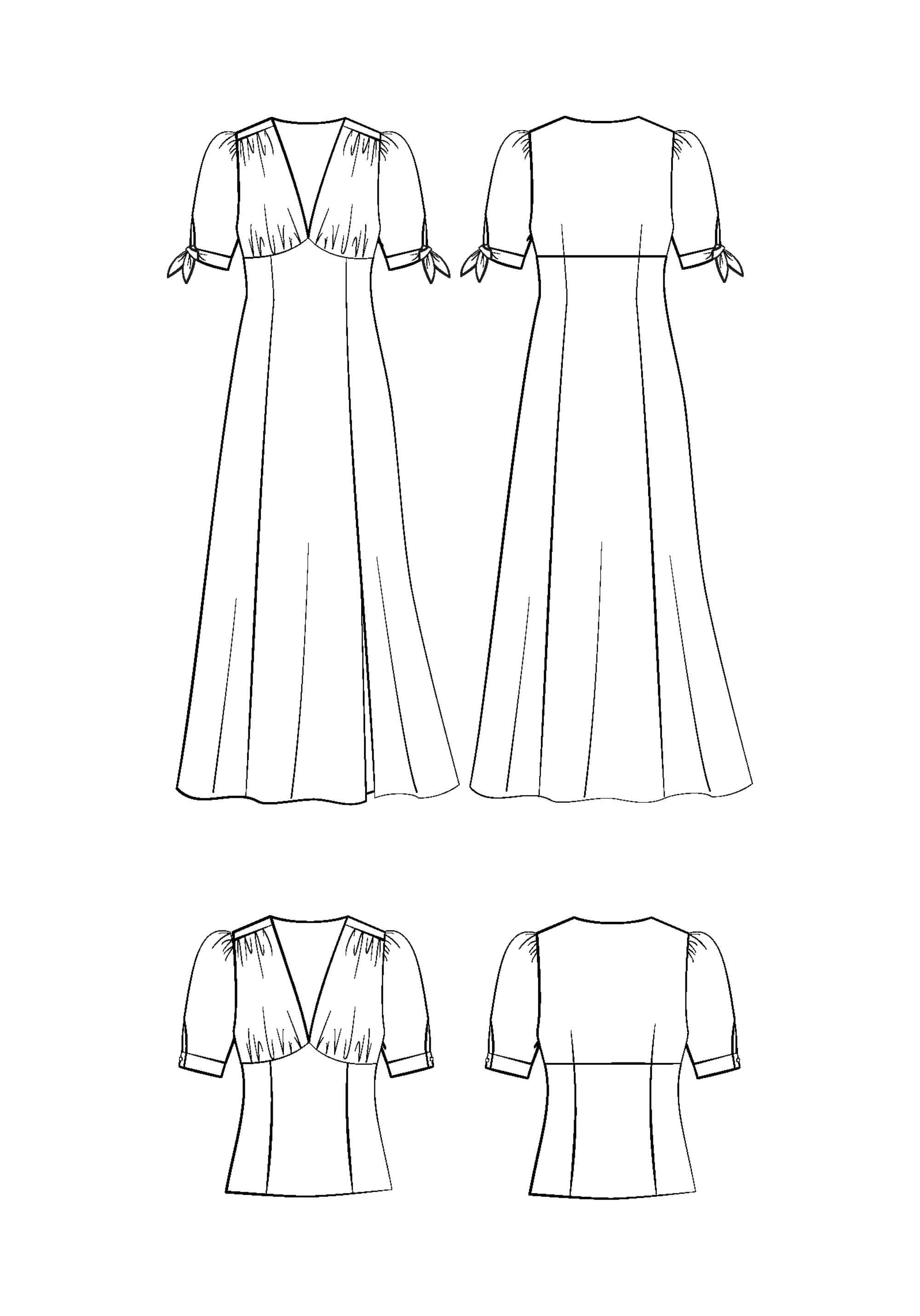 Rosalie Dress Sewing Pattern - Paper Pattern – Maison Fauve UK
