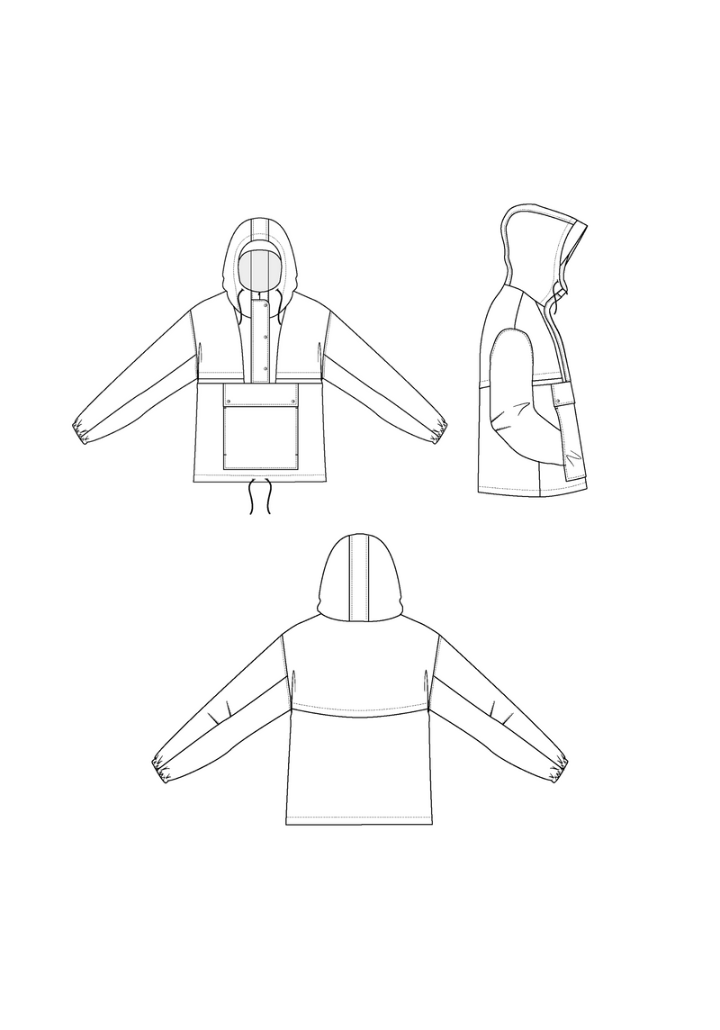 Rafale windbreaker Paper Sewing Pattern