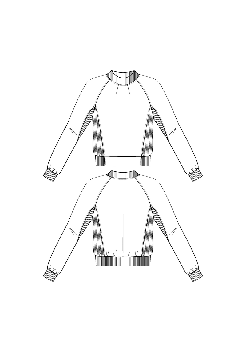 Ressac Sweatshirt Paper Sewing Pattern