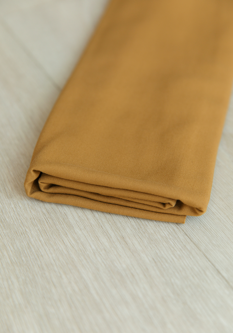 Plain viscose twill fabric - by 10 cm