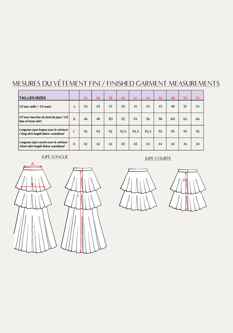 Highland skirt PDF Sewing Pattern