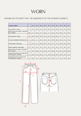 Worn Jeans Sewing Pattern - Paper Pattern