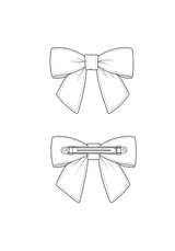 Free bow clip sewing pattern / Downloadable PDF