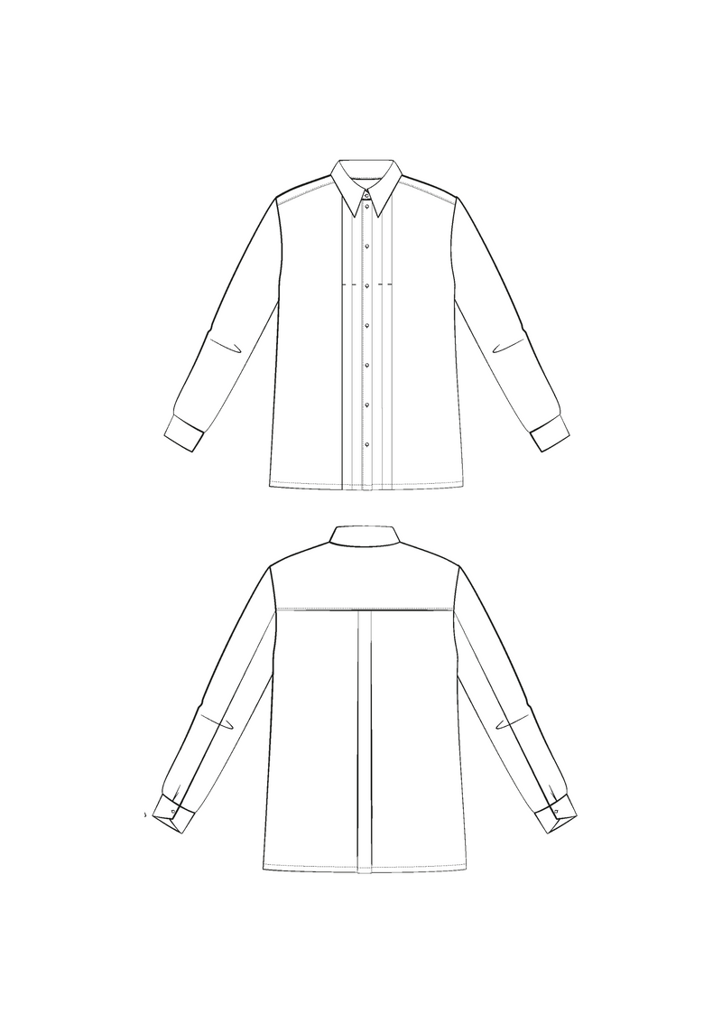 Scala x Marie Claire Idées - Shirt PDF Sewing Pattern (A4 A3 A0 and US Letter)