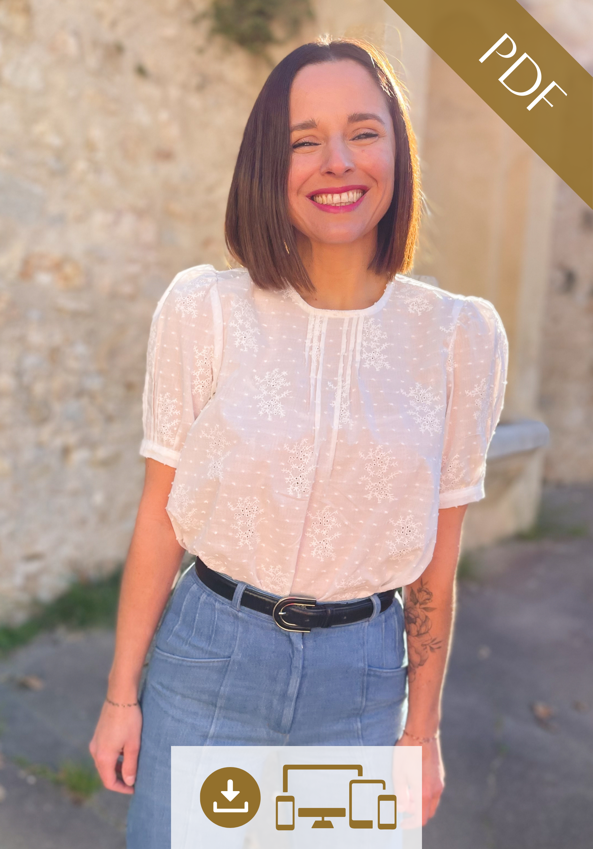 Tilda Blouse Free PDF Sewing Pattern – Maison Fauve UK